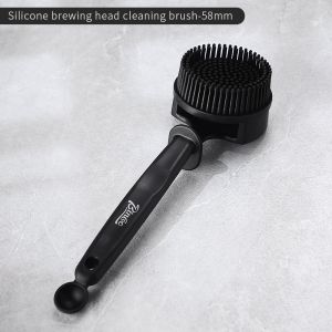 Bincoo Coffee Cleaning Brush Silicone Brewing Head Cleaning Brush Cleaning Set Removable Brush Head 51/58mm