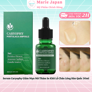 Serum Caryophy Portulaca Ampoule Giảm Mụn Mờ Thâm Se Khít Lỗ Chân Lông Hàn Quốc 30ml