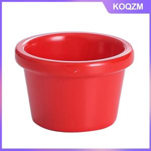 KOQZM Sauce Bowl Gravy Boats Round Glossy Melamine 6cm 50ml Black Mini Dipping Cup American Tableware for Cafe