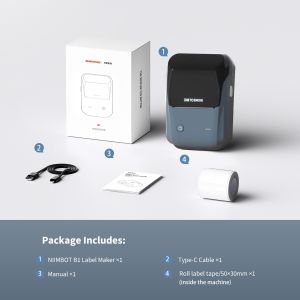 NIIMBOT B1 Thermal Printer for Jewelry Store Price Sticker Printer Suitable for Necklace/Jewelry