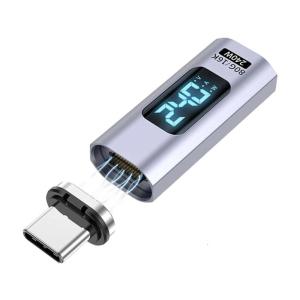 ส่งพลังงานป้อน240W มีเสน่ห์ Type C การเชื่อมต่อแบบเรียลไทม์การตรวจสอบพลังงาน80Gbps การถ่ายโอนข้อมูลที่รวดเร็วตัวเรือนโลหะ