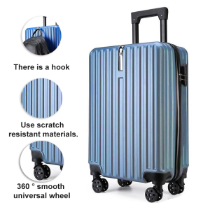 BoldEdge Koper Travel 20/24 Inch Koper Kabin Dengan Pengait Bagasi Koper Ringan Koper Modis Bagasi ABS