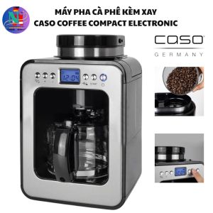 Máy pha cà phê kèm xay mini Caso Coffee Compact Electronic 600w nội địa Đức bảo hành 12 tháng