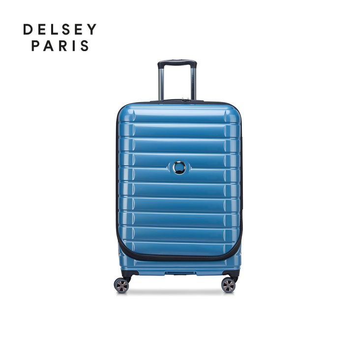 Delsey Paris Shadow 5.0 Front Opening Light Blue 75cm Large Luggage Lazada PH