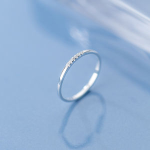 Nhẫn Bạc Nữ Đính Dải Đá Đơn Giản N2464 - Bảo Ngọc Jewelry