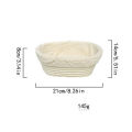 Bread Proofing Basket Oval Natural Rattan Fermentation Basket With Cloth Liner Kitchen Baking Tool. 
