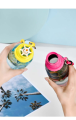 Botol Minum Plastik Transparan "KEEP HAAPY CUP" I Botol Minum Putar Tali Tenteng Kain I 750ML I BPA FREE I HX-3346. 