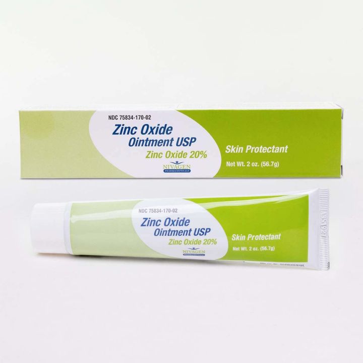 Zinc Oxide Ointment USP 20 for Diaper Rash, Chafed Skin, Protects