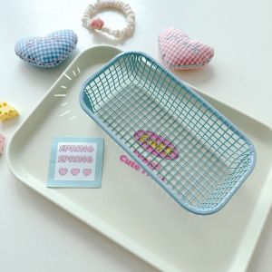 【TISS】COD ตะกร้าเก็บของ ตะกร้าเหล็กขนาดเล็ก แบบพกพา อเนกประสงค์ วัสดุแข็งแรง กล่องเก็บของเบ็ดเตล็ด