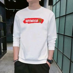 Diskon Spesial Kaos Pria Wanita Indonesia Sweater Hut RI Sweter Kemerdekaan Pancasila Baju Dirgahayu