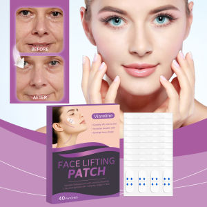 【Ready Stock】Viareline Face Lifting Patch 40pcs – Invisible V-Line Tape for Instant Lift & Firm Waterproof Skinny Facial Stickers Daily Face Shaping Tool