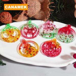 【CANAMEK】 Christmas Series Pendant Ornament Epoxy Resin Silicone Mold DIY Jewelry Keychain Decoration Supplies