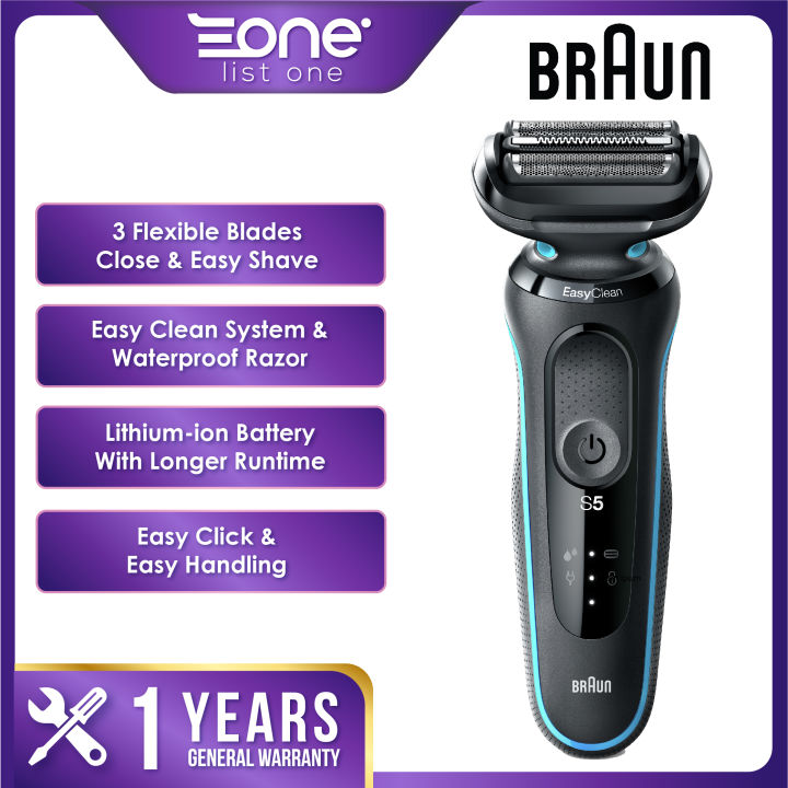 Braun Germany Series 5 Wet & Dry Foil Shaver 50M1000S Lazada