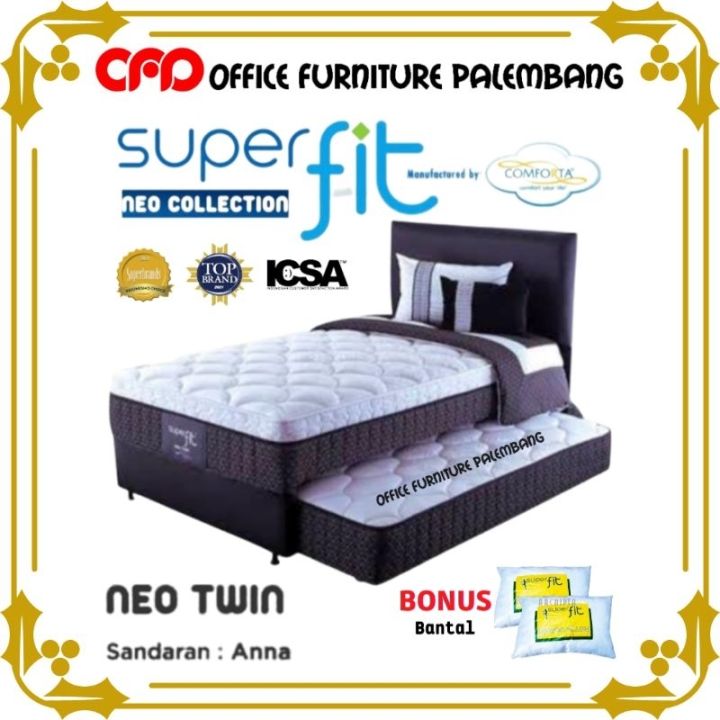 springbed sorong 2in1 superfit by comforta neo twin bed dorong