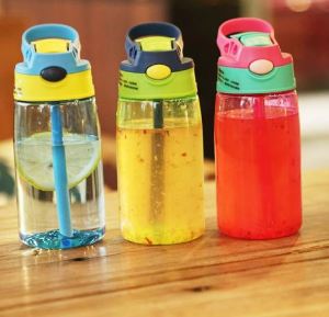 Water Bottle BPA FREE 480ml with Drinking Straw Water Tumbler Leakproof