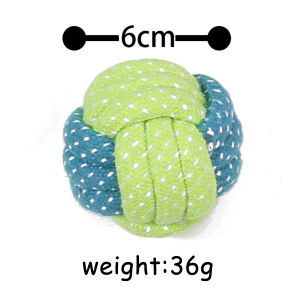 【PETZOOM】Dog Toys Dogs Chew Teeth Clean toys Grinding Teeth Traning Fun Playing Cotton Rope Ball Puppy Toys