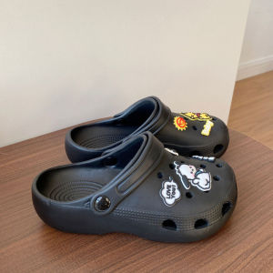[Free Shipping] Summer WomenS Outdoor Clogs With High Heels And Thick Soles Small Size Height-Increasing PVC Sandals