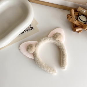 Bayar Di Tempat - Bando Korea Wanita Anak Perempuan Lucu Motif Kuping Kucing / Bando Bulu