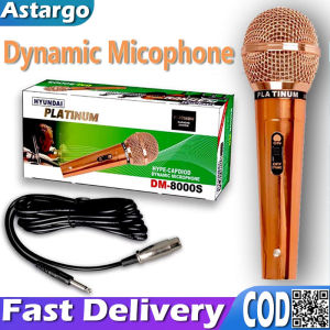 Platinum Karaoke DM-8000S Professional Gold High-End Dynamic Wired Microphone System