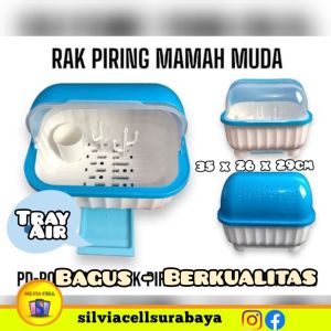 Rak Piring Plastik Pengering Botol Sendok Rak Mamah Muda Tempat Alat Makan Mangkok Sendok Aesthetic