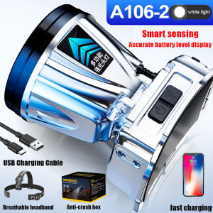 Headlamp Waterproof Japan Original flashlight water resistant laser led super bright usb rechargeable emergency headlight for head lamp for fishing heavy duty hiking long-range ourdoor camping phone charging imported multifunctional night sight lights