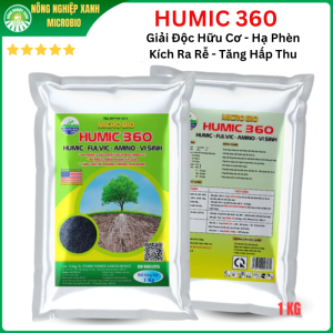 HUMIC 360 Giải Độc Hữu Cơ Hạ Phèn Kích Ra Rễ Tăng Hấp Thu 1KG