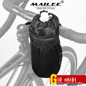 Túi đựng bình nước cho xe đạp TGN-07 giữ nhiệt dung tích lớn gắn tay lái xe đạp phù hợp nhiều kích thước gắn 3 điểm - Mai Lee