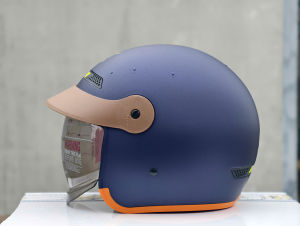 Nón bảo hiểm 3/4 kính âm GXT M139 màu Xanh Mực - Mũ bảo hiểm kính âm chính hãng có lưỡi trai