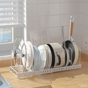 NaturHome Expandable Pot Racks Pot Lid Holder Adjustable Width Kitchen Racks Organizer Save Space⭐PH In Stock
