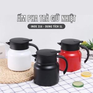 BÌNH PHA TRÀ GIỮ NHIỆT INOX 316 CAO CẤP CÓ LÕI LỌC TRÀ DUNG TÍCH 1 LÍT