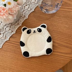 NOWNICE Hoạt hình dễ thương Đế lót ly vải hình thú Hình thú Cách nhiệt Tấm lót ly bằng vải Dễ thương Chống bỏng Đế lót ly vải hình động vật Trang chủ