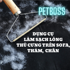 DỤNG CỤ LẤY LÔNG CÁN GỖ LẤY LÔNG RỤNG CỦA THÚ CƯNG LÔNG XÙ TRÊN QUẦN ÁO SOFA THẢM NỆM