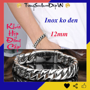 Lắc tay nam inox cao cấp 12mm khóa hộp đẳng cấp bảo hành không đen không gỉ đem lại đẳng cấp phong độ cho người đeo Dây Chuyền Inox 19Cm Bảo Hành 6 Tháng - Lazada