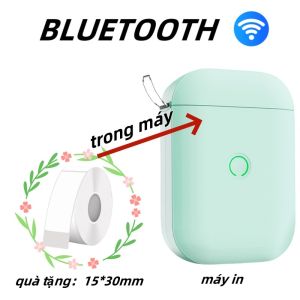 Máy in nhiệt mini cầm tay bluetooth BEEPRT AIYIN D11s in tem mã vạch nhãn dán logo sticker