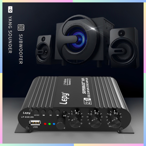 FAST DELIVERY Lepy Amplifier Bluetooth USB HiFi Audio Sound Booster Full Bass dengan Remote