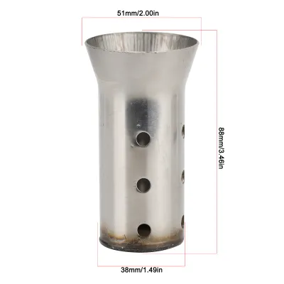 Universal 51mm Motorcycle Exhaust Muffler Silencer Racing Street Bike Scooter Adjustable Silencer DB Killer