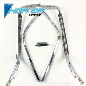 Bộ Nẹp Viền Sàn Cốp Mạ Crôm Cao Cấp Cho Xe Vespa Sprint Vespa Primavera – Phụ Tùng Trang Trí Lắp Chuẩn Zin Theo Xe