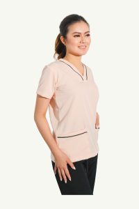 NN Soft Stretch Fabric Scrub Separates- Maria Top for Doctors Nurse Spa Clinic Household Yaya Nanny Uniform