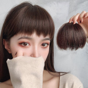 14 cm wig bangs dog chew shape bangs natural seamless fake bangs Hair extension suitable for ladies and girls