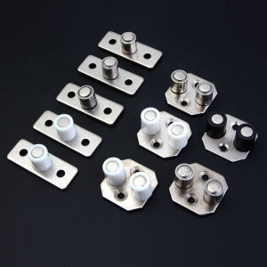 LSHUO 2Pcs Floor Mount Sliding Wooden Door Guide Roller Retainer Top