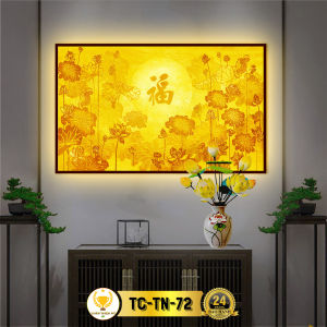 Đèn Thờ Tranh Trúc Chỉ Ngang CHÂN THIỆN MỸ Đèn Trang Trí Bàn Thờ Tranh Trúc Chỉ Bàn Thờ Nhiều Mẫu CTC-TN-03