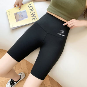 Womens Yoga Shark Pants High Waist Gym Riding Shorts Abdomen Tight Leggings Casual Safety Ice Silk Fabric Women Sport Pants