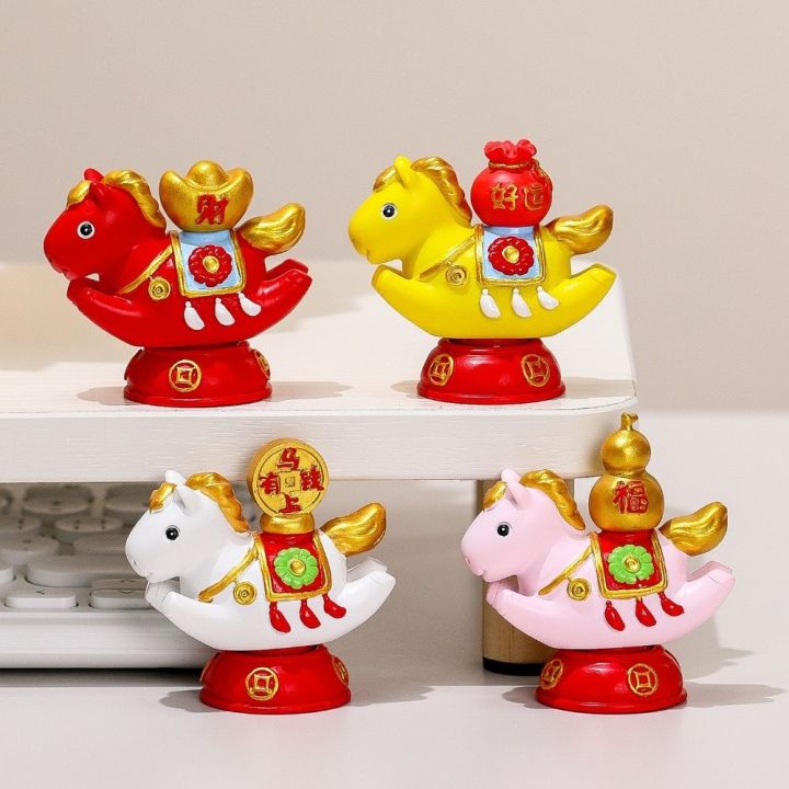 CONTESA Year of The Horse 2026 Horse Year Mascot Resin Cute Zodiac ...