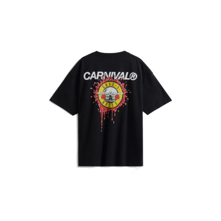 T-shirt CARNIVAL X GUNS N ROSES BULLET OVS T-SHIRT BLACK