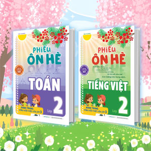 Sách Combo Phiếu ôn hè Toán và Tiếng Việt Lớp 2