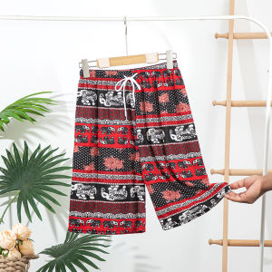 Thailand Elephant Shorts Casual Soft Fabric Light Breathable Suitable Summer Shorts Pant Comfortable