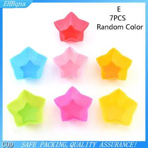 [COD] 7pcs lot Silicone Cake Cup Round Shaped Muffin Cupcake Baking Molds Home Kitchen Cooking Supplies Cake Decorating Tools