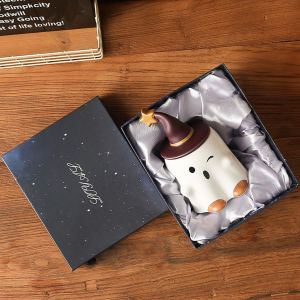 Halloween Cute Ghost Ceramic Water Cup Magical Elf Mug Creative Coffee Cup Cute Couple Cup Birthday Valentines Day Gift