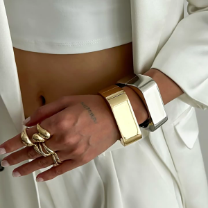 Nhựa Đầy Màu Sắc Vòng đeo tay Rộng Hình Học Không Thường Xuyên Bangle trang sức cổ điển phụ kiện thời trang Nghệ Thuật Cho Phụ Nữ