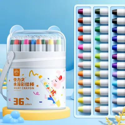 สีเทียน ปลอดสารพิษ สีเทียนระบายน้ำ ระบายง่าย หมุนได้ ไม่เลอะมือ ล้างทำความสะอาดได้ V93 🎯ส่งตรงจากไทย